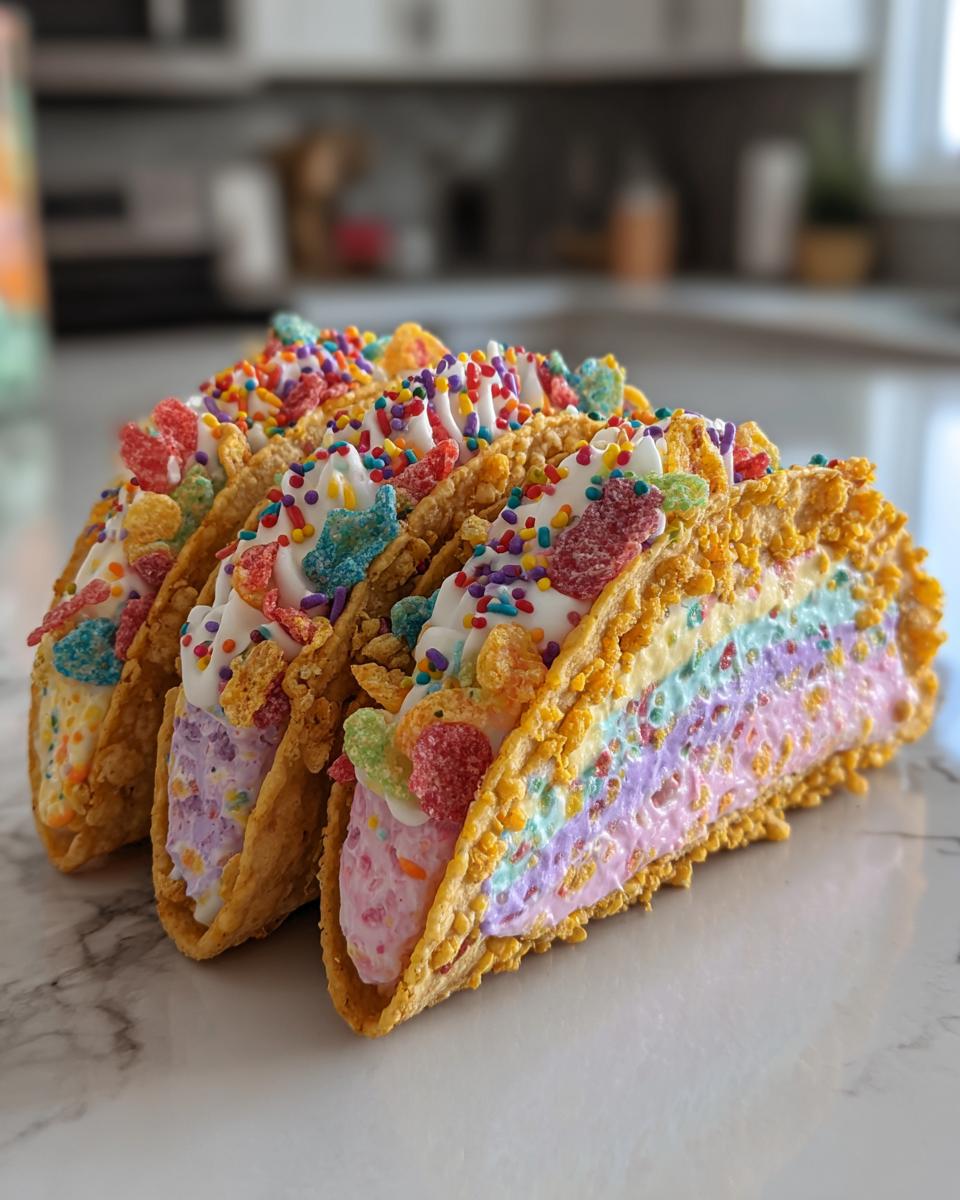 5-Ingredient Fruity Pebbles Cheesecake Tacos Kids Crave