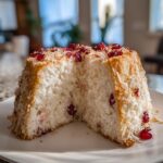 Coconut Cranberry Angel Food Cake