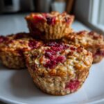 Cranberry Banana Baked Oatmeal Cups