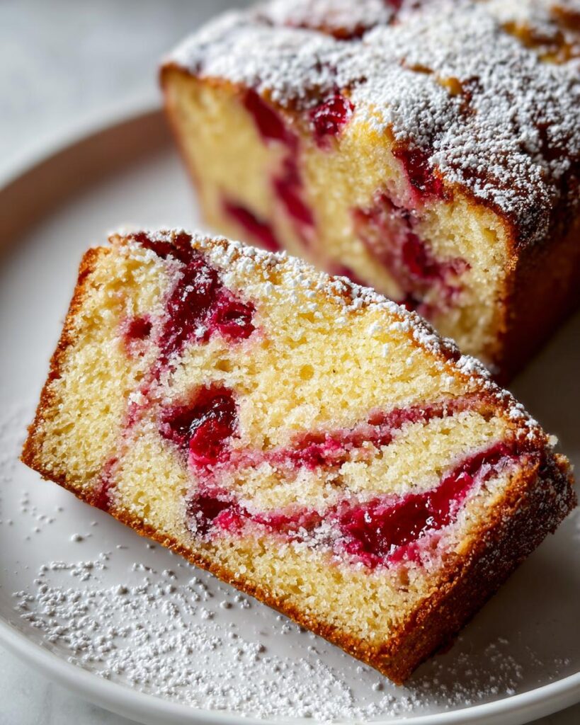 Cranberry Marble Pound Cake