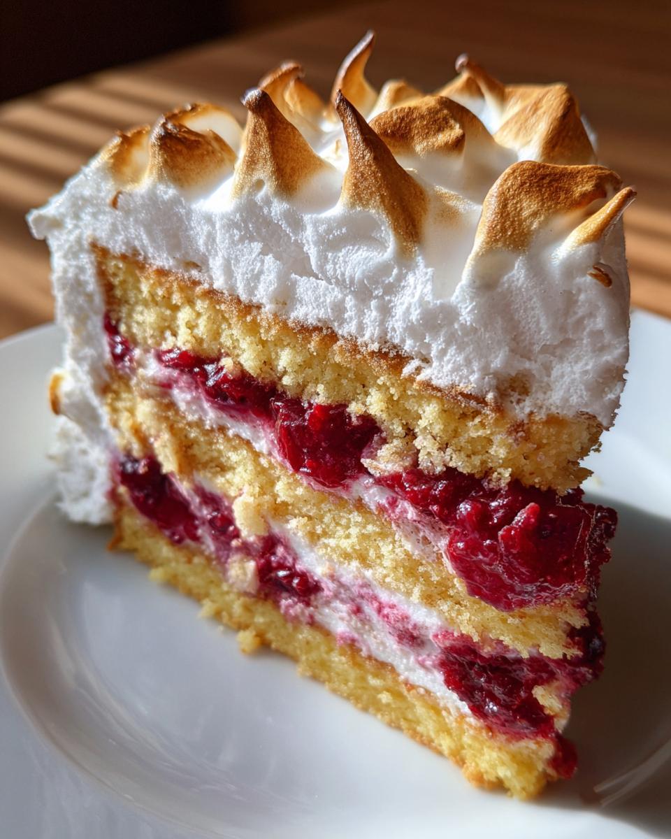 Irresistible Cranberry Meringue Cake in 1 Hour
