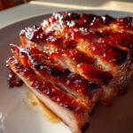 Cranberry Mustard–Glazed Ham Steaks