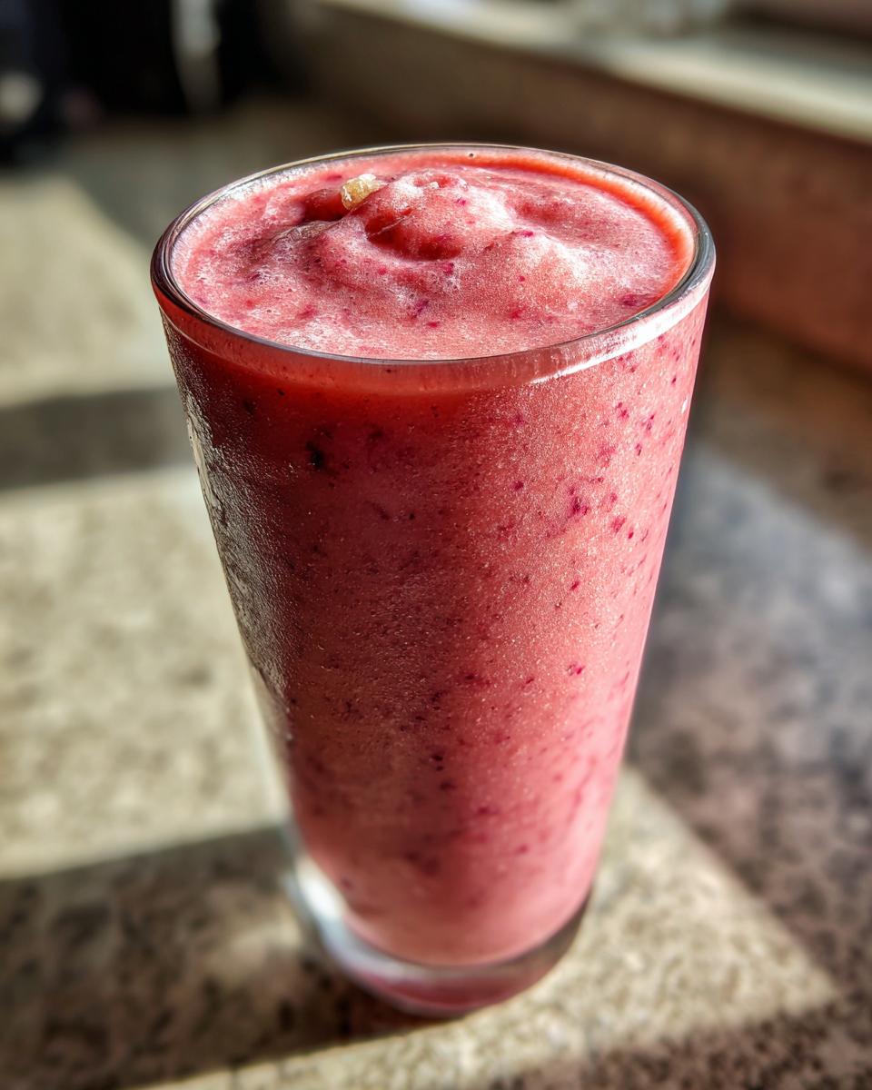 5-Minute Cranberry Pear Smoothie with Ginger – Blissful Morning Boost