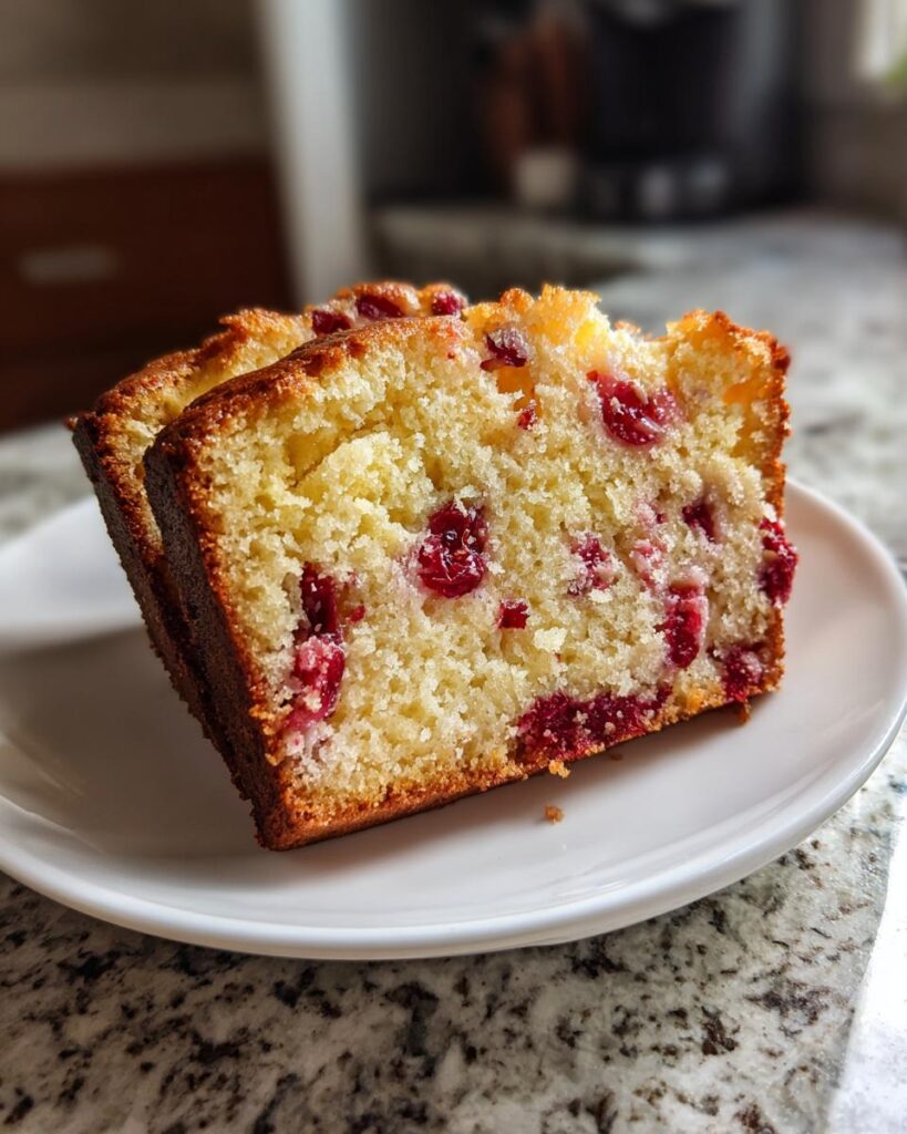 Cranberry Ricotta Olive Oil Cake
