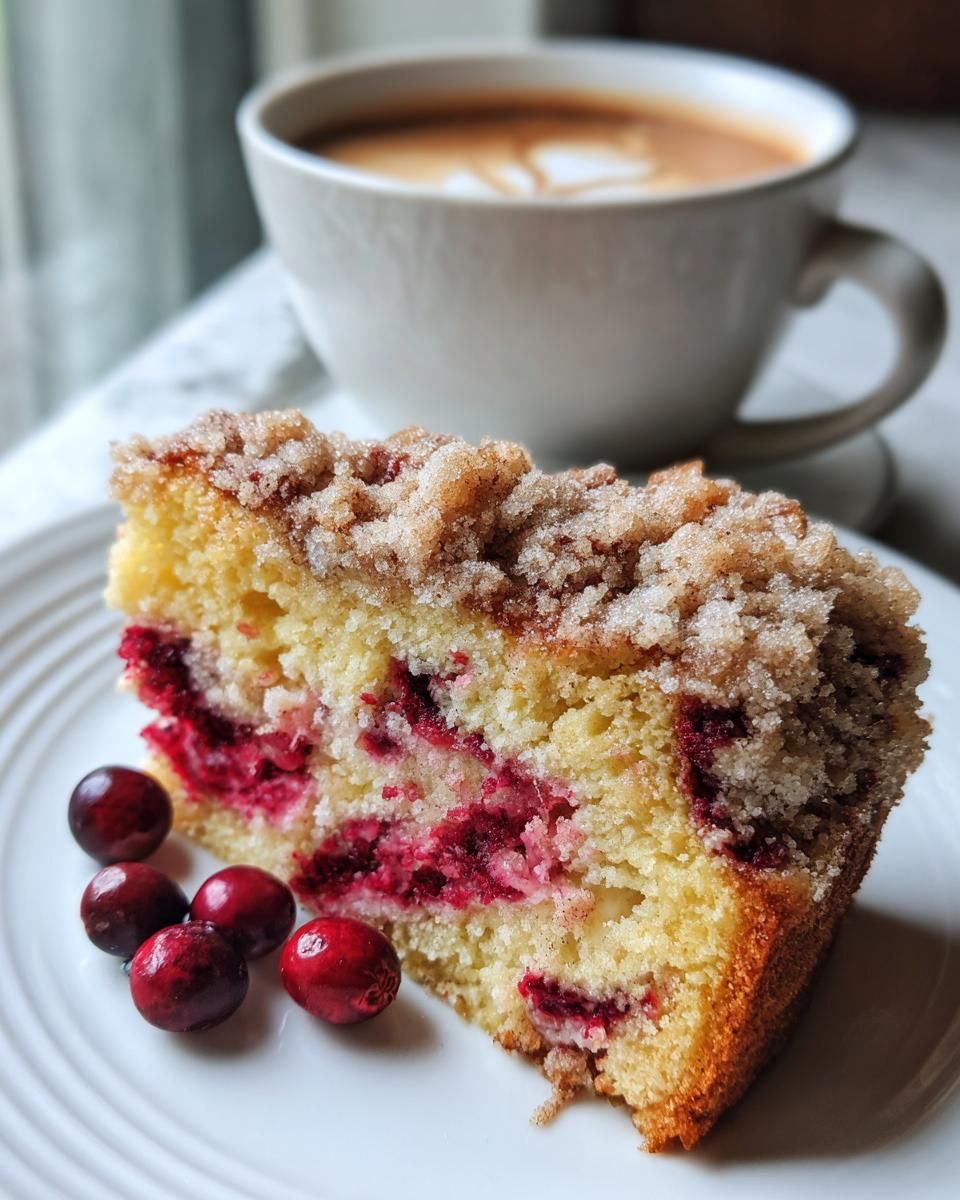 Magical 2-Layer Cranberry Swirl Coffee Cake Hits The Spot