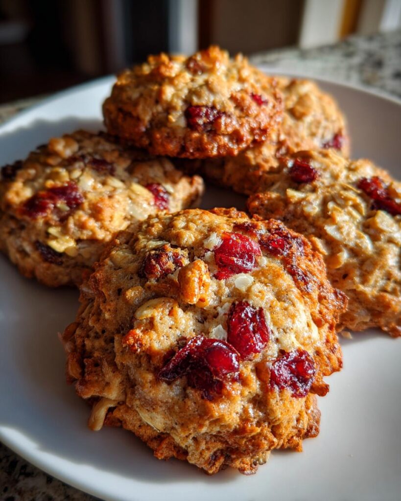 Cranberry Walnut Breakfast Cookies