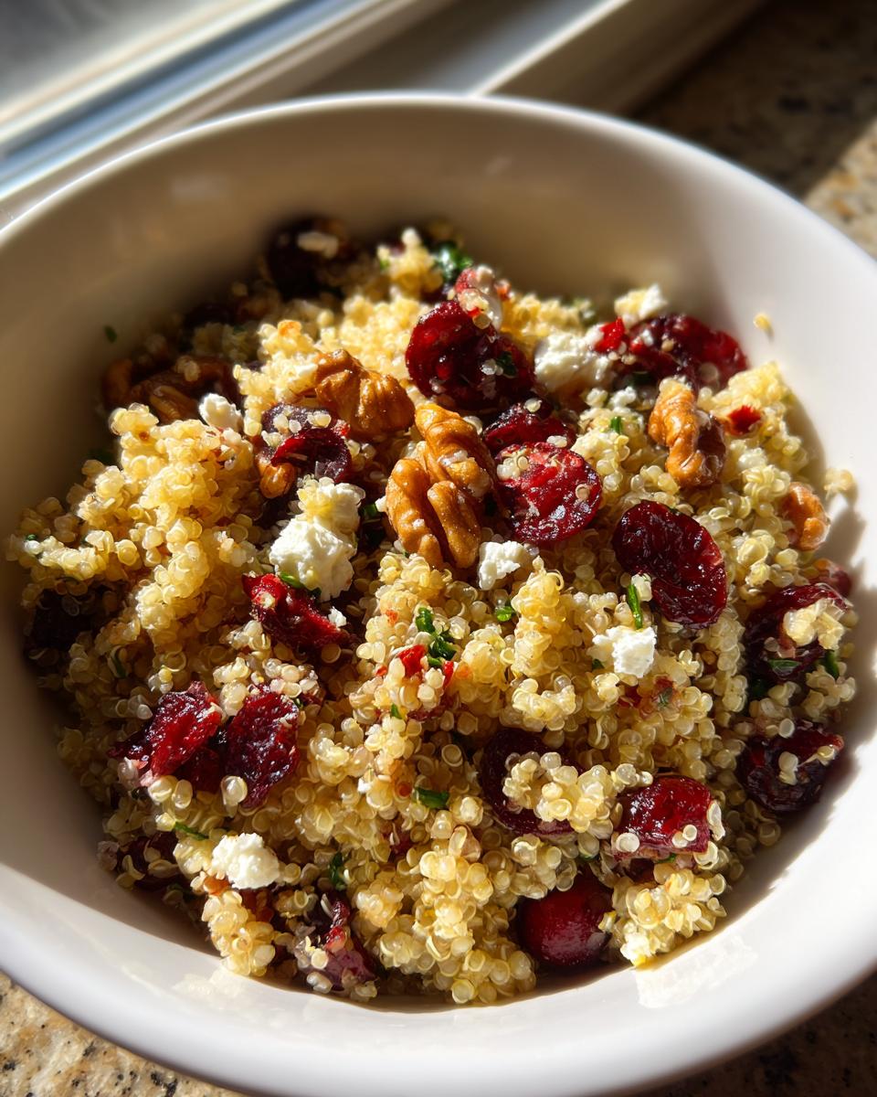 30-Minute Cranberry Walnut Quinoa Salad with Feta – Pure Bliss