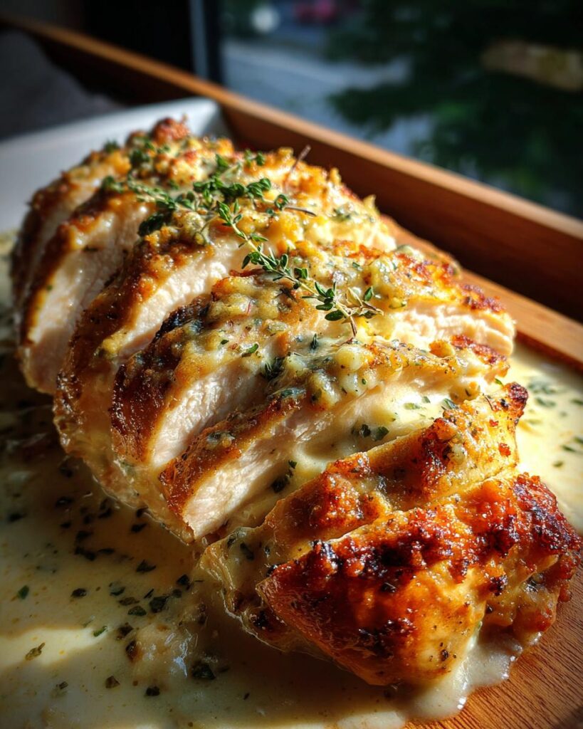 Creamy Baked Asiago Chicken