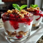 Greek Yogurt Cranberry Parfait Cups