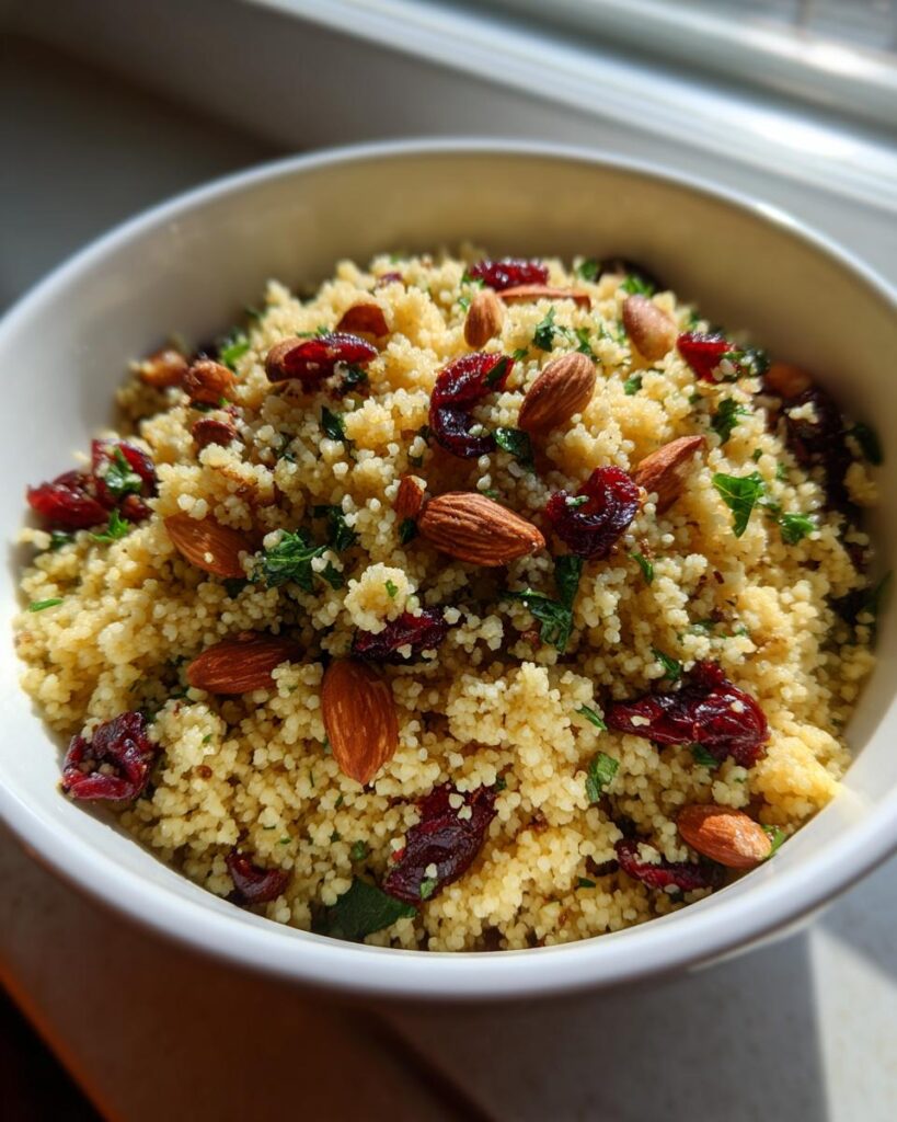 Herbed Couscous Pilaf with Cranberries