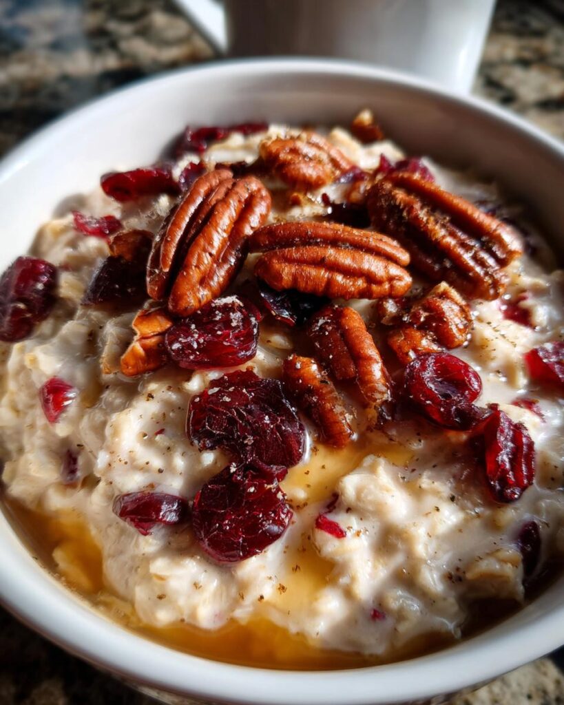 Maple Pecan Cranberry Oatmeal