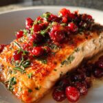 Sheet-Pan Salmon with Cranberry Herb Relish