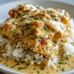 Sizzle up Creamy Smothered Chicken & Rice