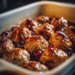 Slow Cooker Cranberry BBQ Meatballs