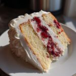 Vanilla Bean Cranberry Layer Cake