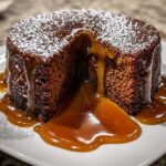 gooey coffee caramel cake