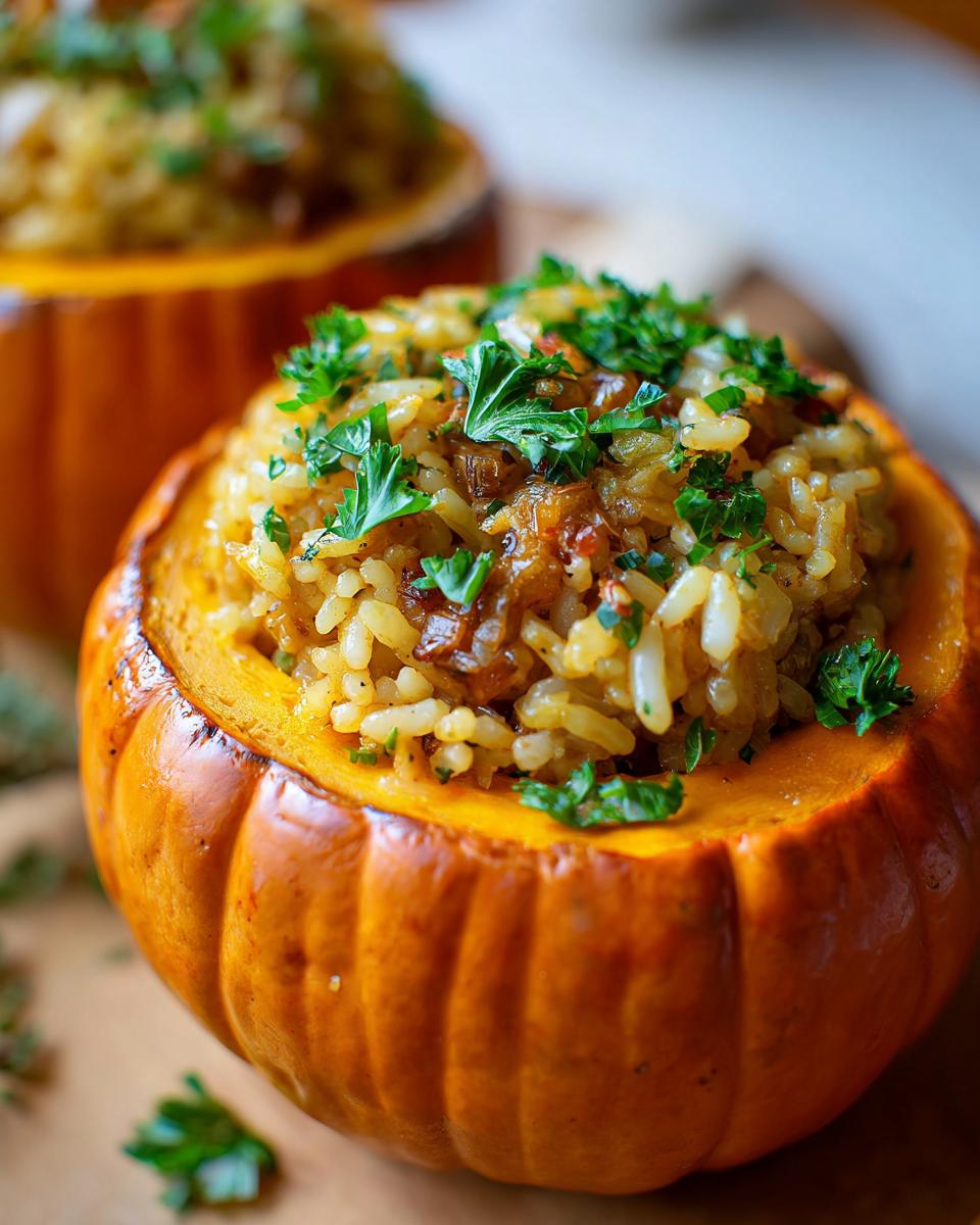 25-Minute Rice Stuffed Pumpkin: A Crowd-Pleasing Fall Feast