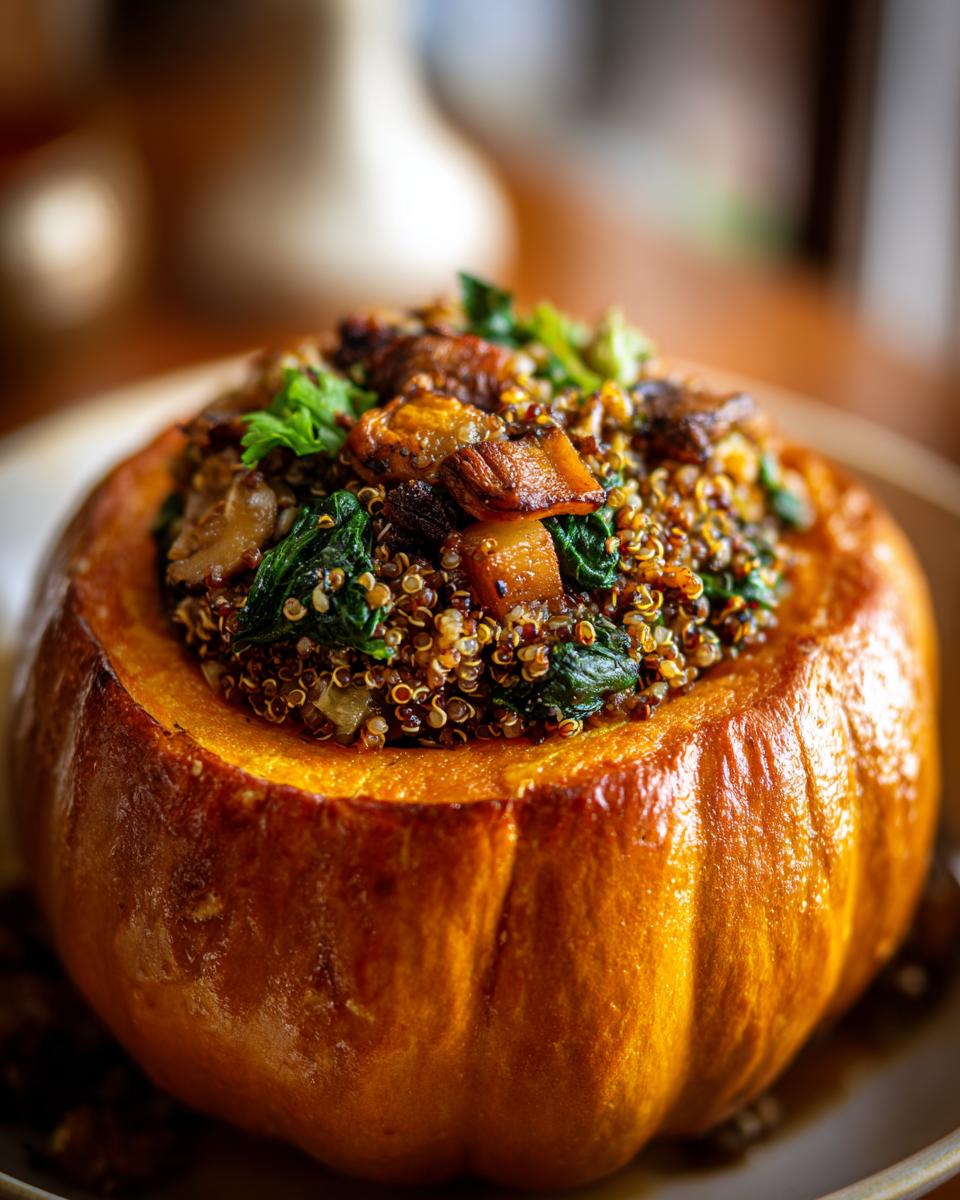 Irresistible 3-Ingredient Whole Baked Stuffed Pumpkin Magic