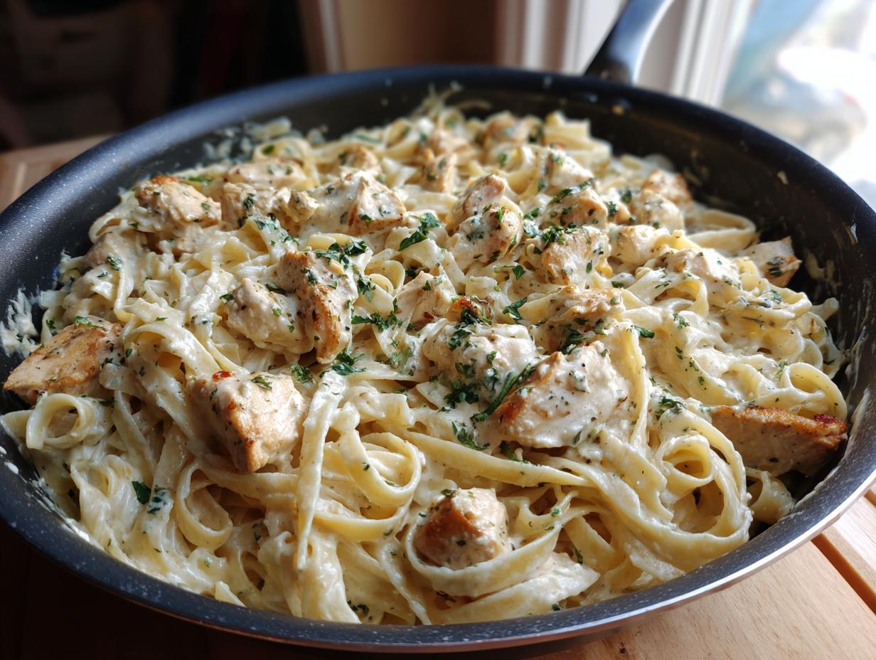 Amazing One-Pot Chicken Alfredo Miracle