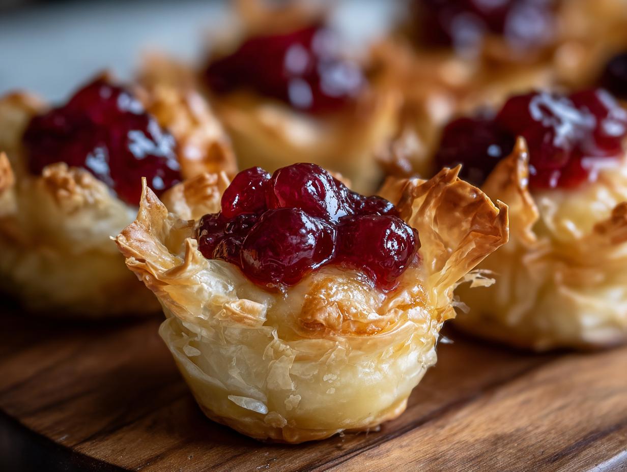 Amazing Cranberry Brie Phyllo Cups – 15-Minute Snack