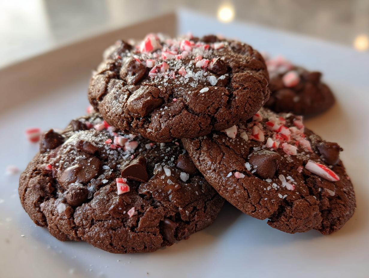 Melt-In-Your-Mouth Peppermint Chocolate Cookies: 10 Minutes