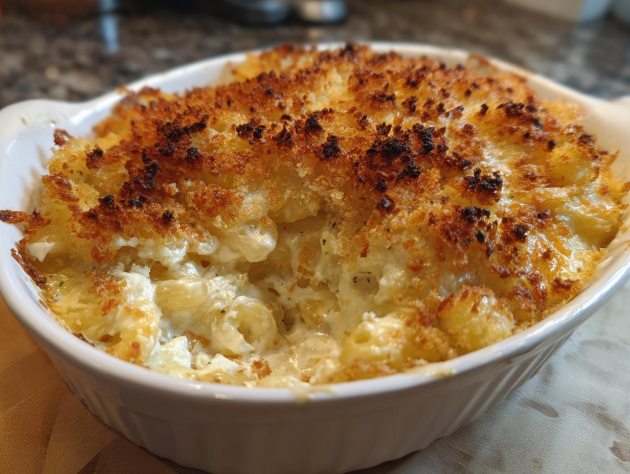 Craving? Baked Mac and Cheese with a Crispy Top in 8 Steps