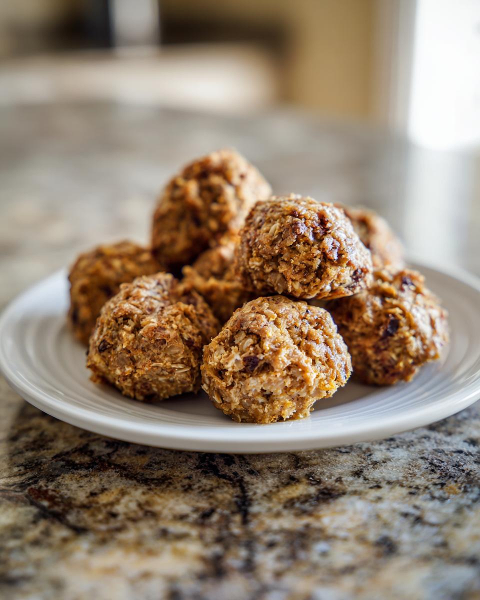 A plate of homemade Beef & Cheddar Training Treats, perfect for rewarding your dog.
