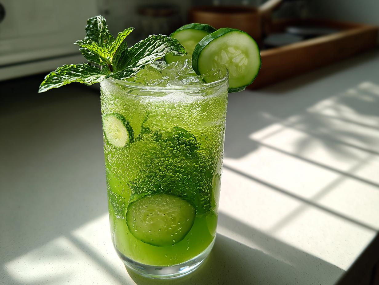 5-Minute Refreshing Cucumber Mint Cooler…