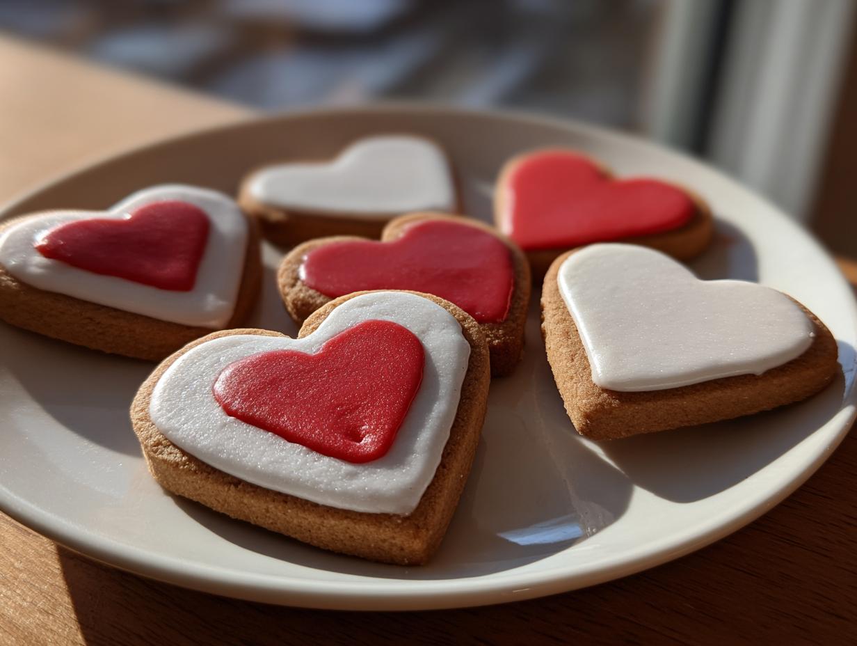 Make 12 Sweet <strong>Cute Heart Print Cookies</strong>!