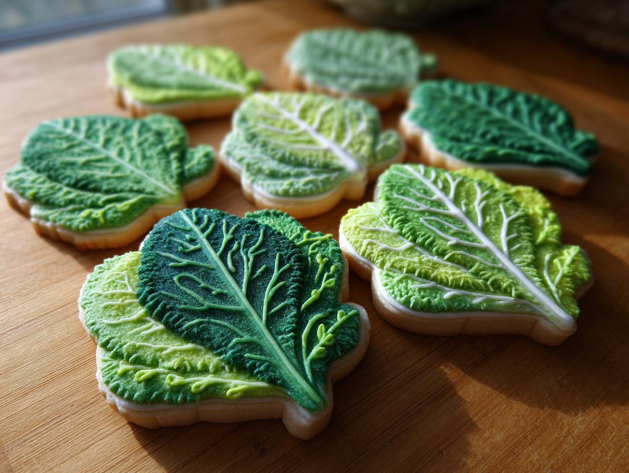Make 10+ Cabbage-Shaped Sugar Cut-Outs:…