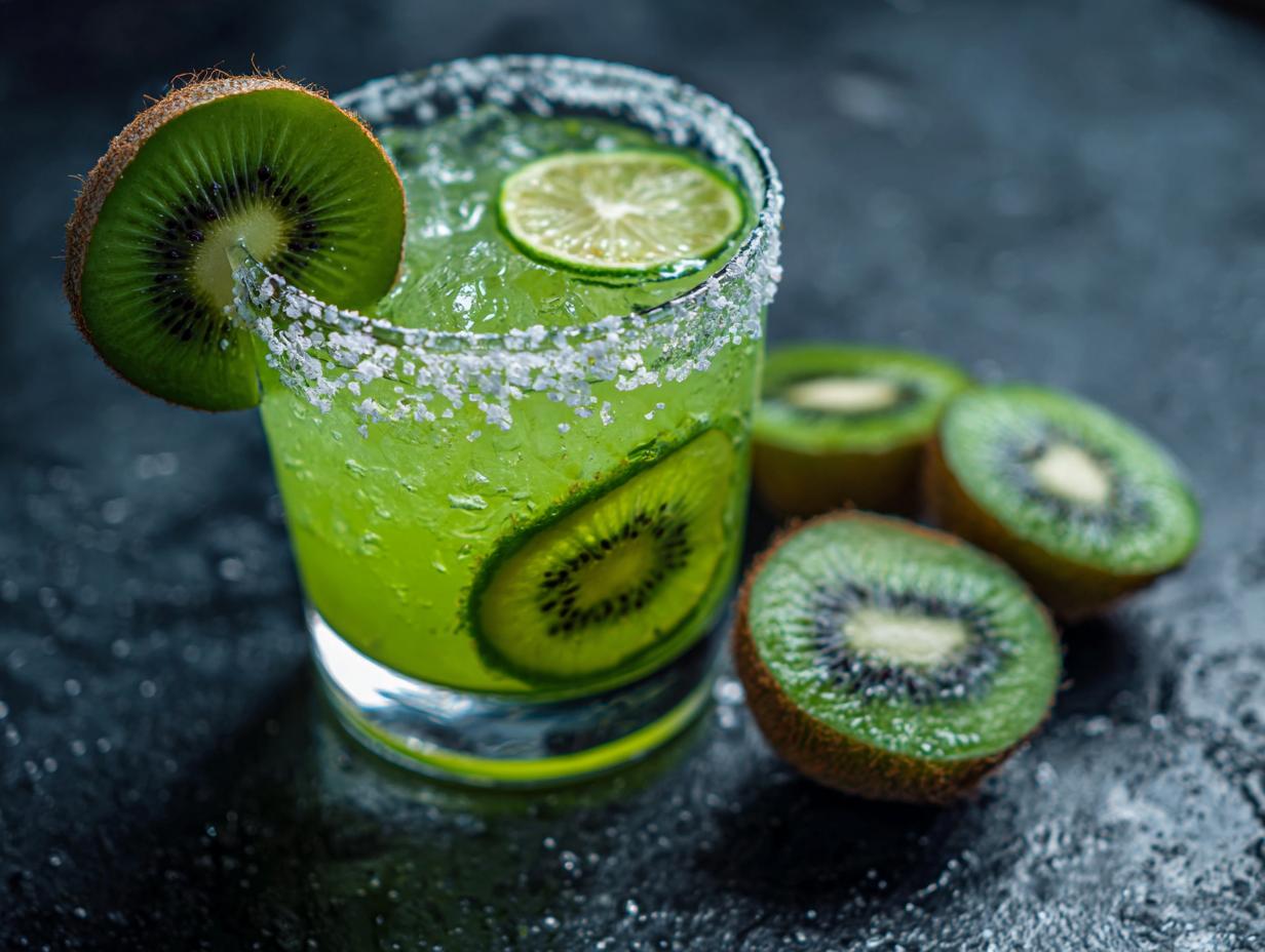 Green Margarita with Kiwi: 1…