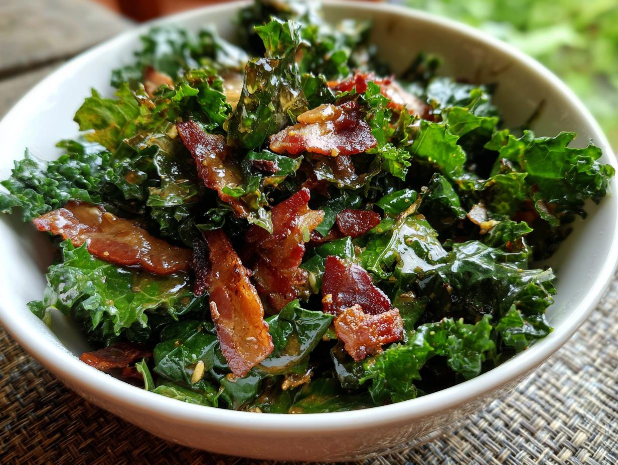 Amazing Kale and Bacon Salad:…