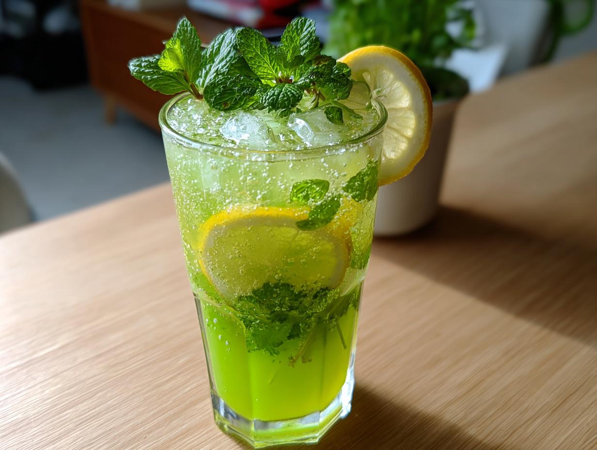 Leprechaun Lemonade with Mint: 1…