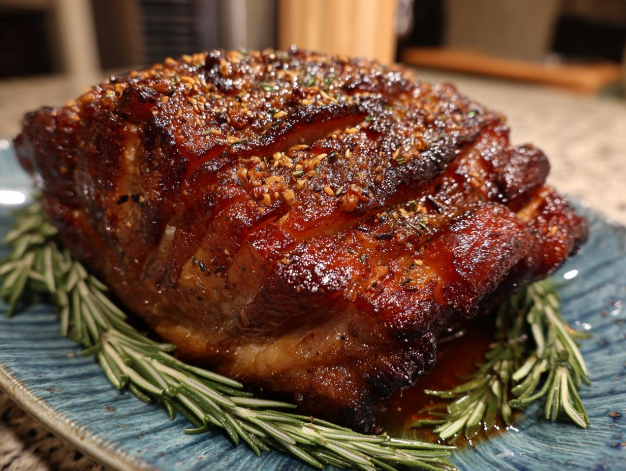 Delicious Slow Cooker Honey Glazed Ham: 1 Simple Step