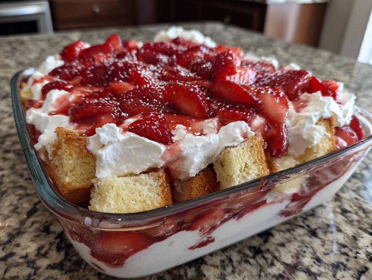 Delicious Strawberry Shortcake Trifle: 3 Steps to Joy!