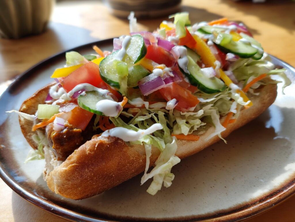 Spring Garden Veggie Dog Meal - Featured