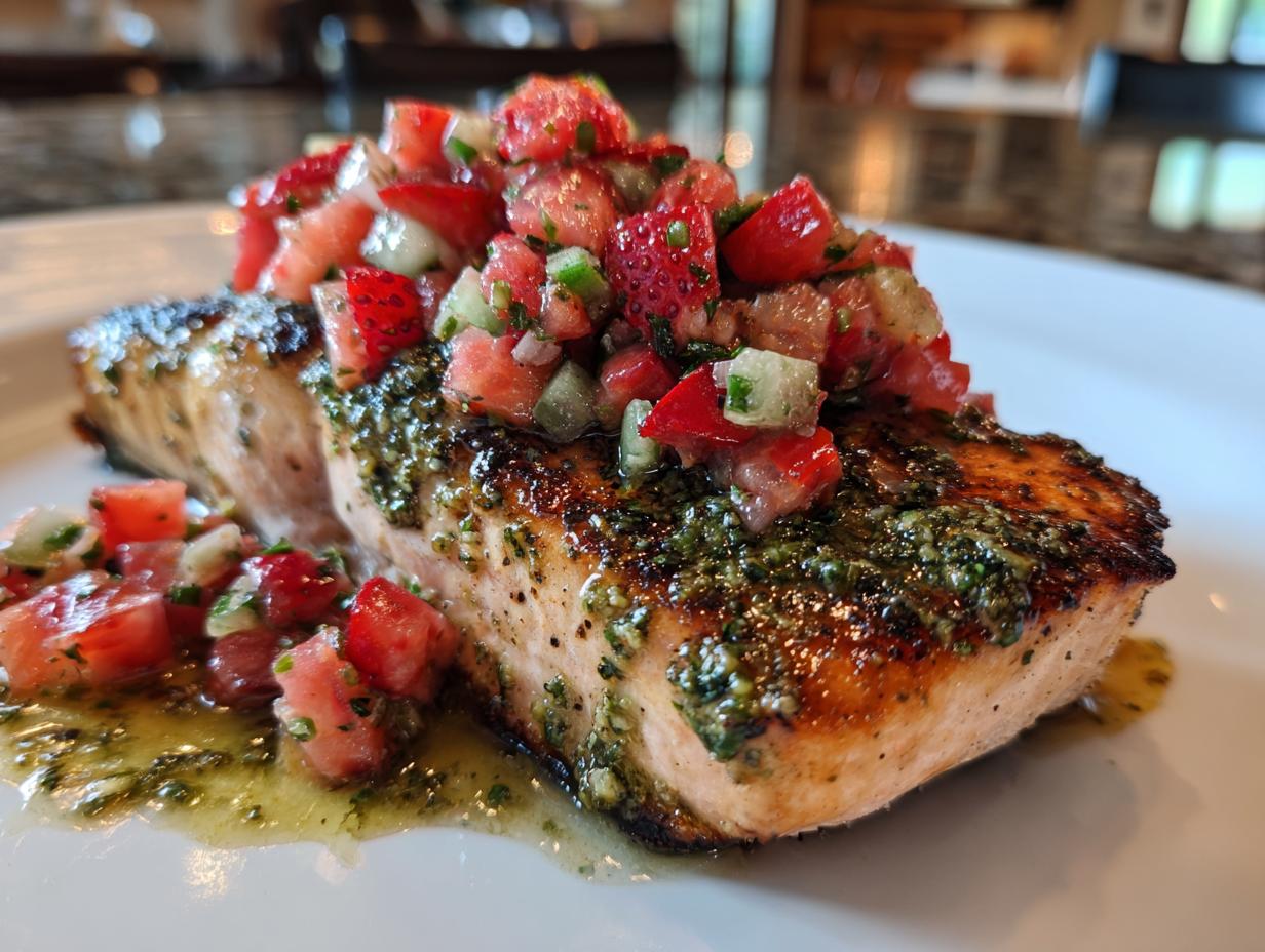 Pesto Grilled Salmon: 3 Easy Steps to Heaven!