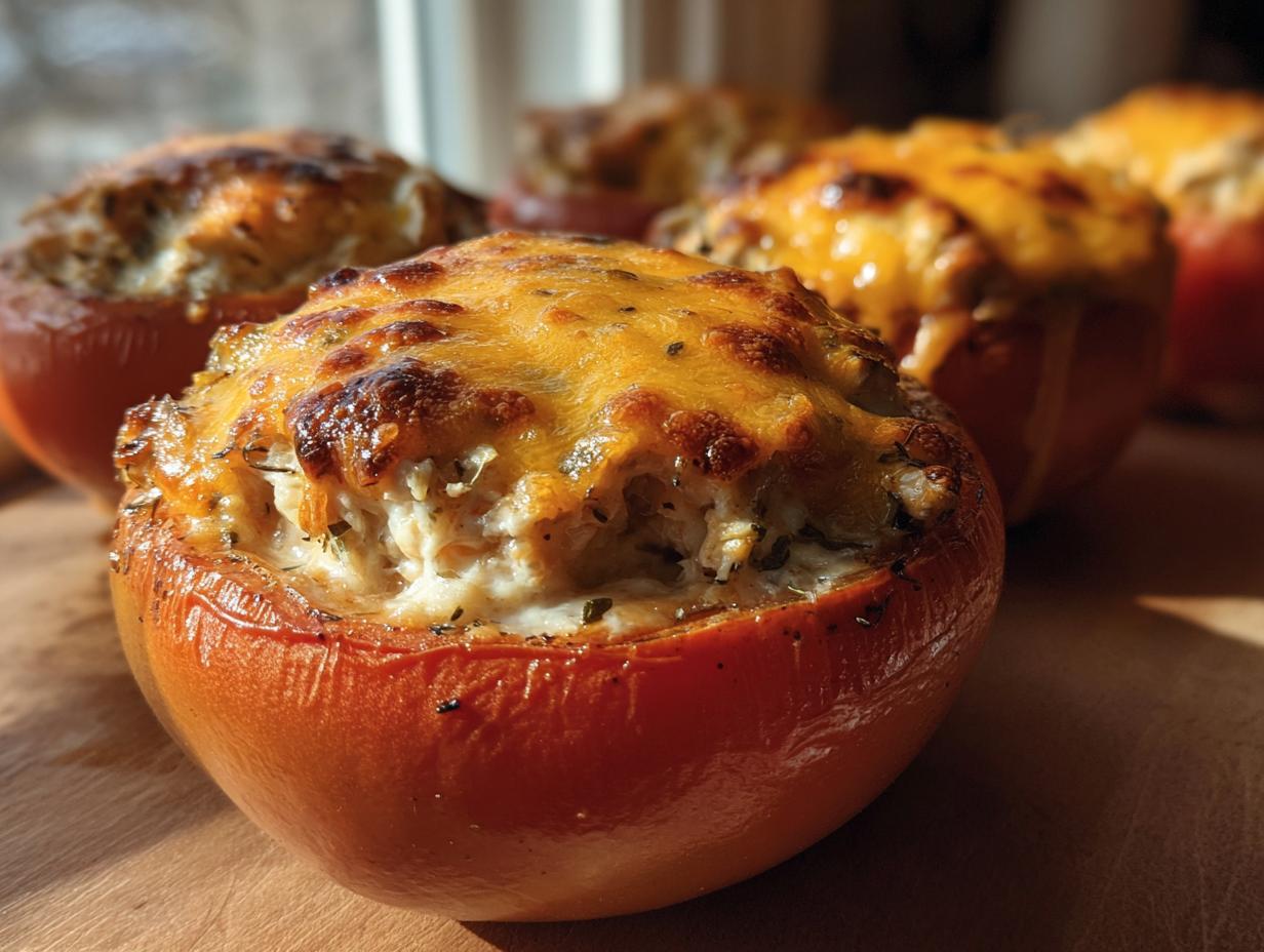 40-Min Tuna Melt Stuffed Tomatoes: Easy & Delicious!
