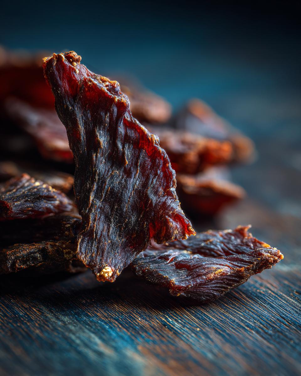 Close-up of homemade Beef & Oat Long-Lasting Dog Chews, showing texture and detail.