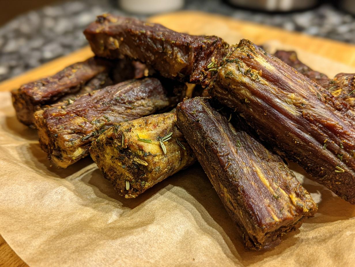 Make These 1-Ingredient Beef & Zucchini Dog Chews!