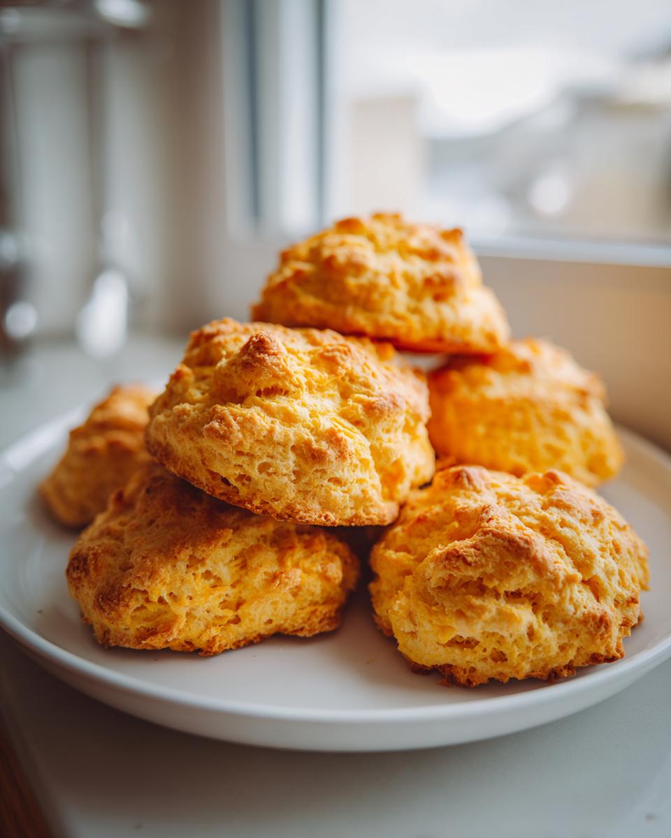 Pile of freshly baked Sweet Potato Carrot Dog Biscuits on a white plate, ready for your pup.