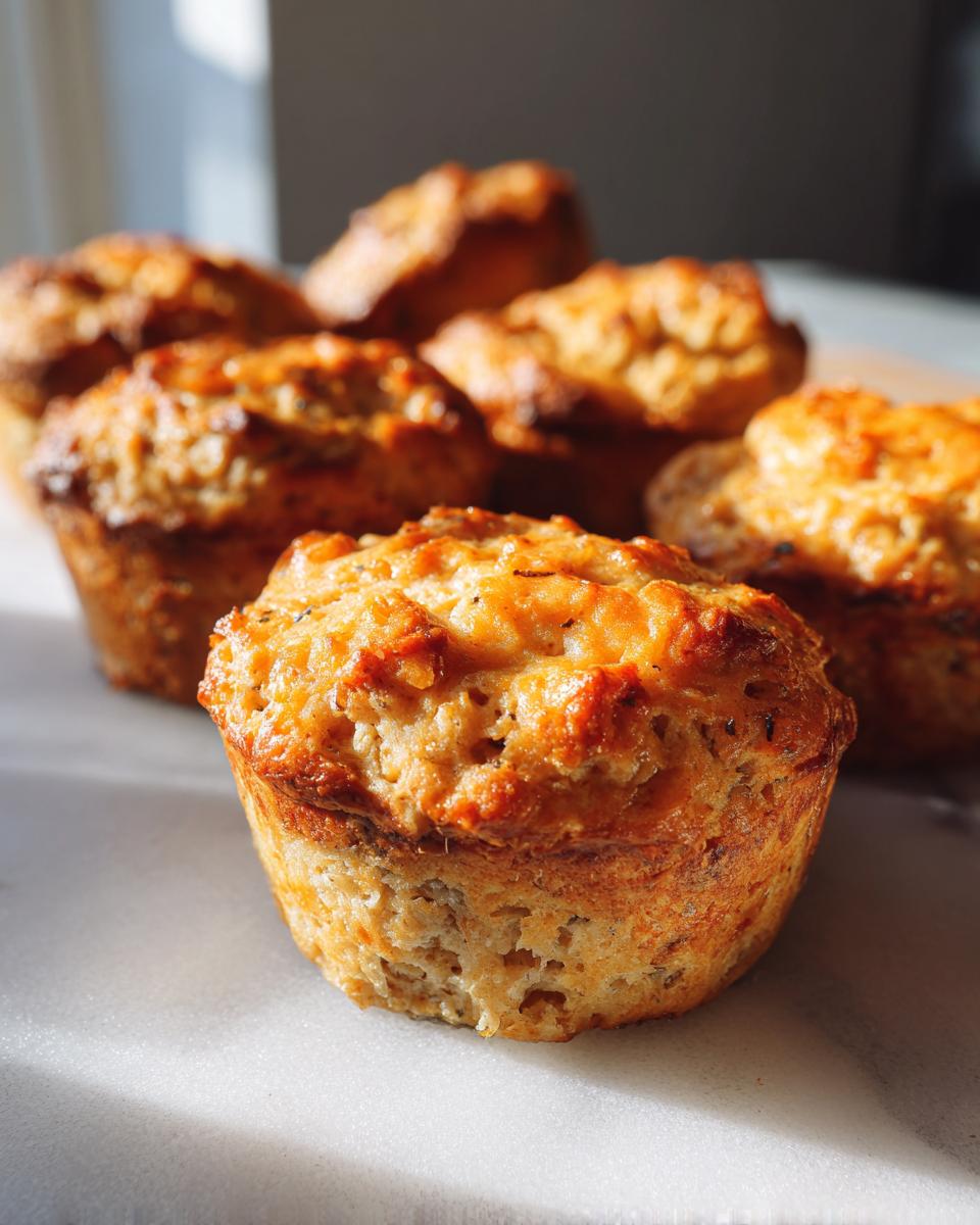 Close-up of freshly baked Tuna & Rice Dog Patties, a homemade treat for dogs.