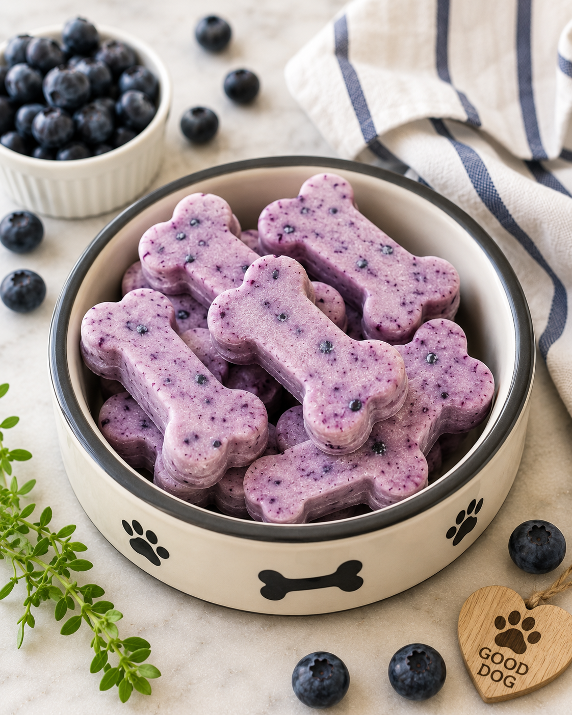 Yogurt Blueberry Frozen Dog Drops (Easy Healthy Homemade Treats)