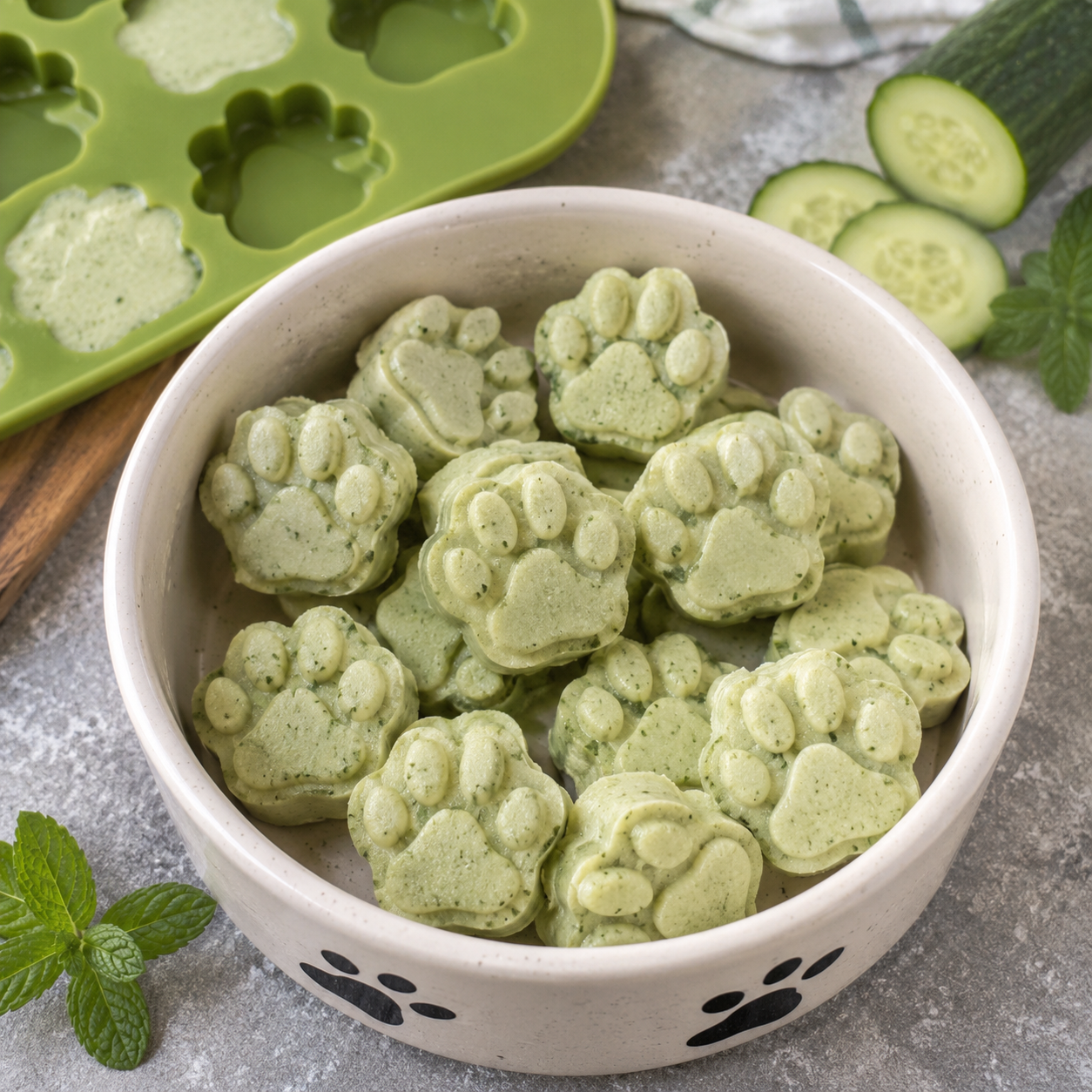 How to Make Dog Breath Treats: Cucumber Mint…