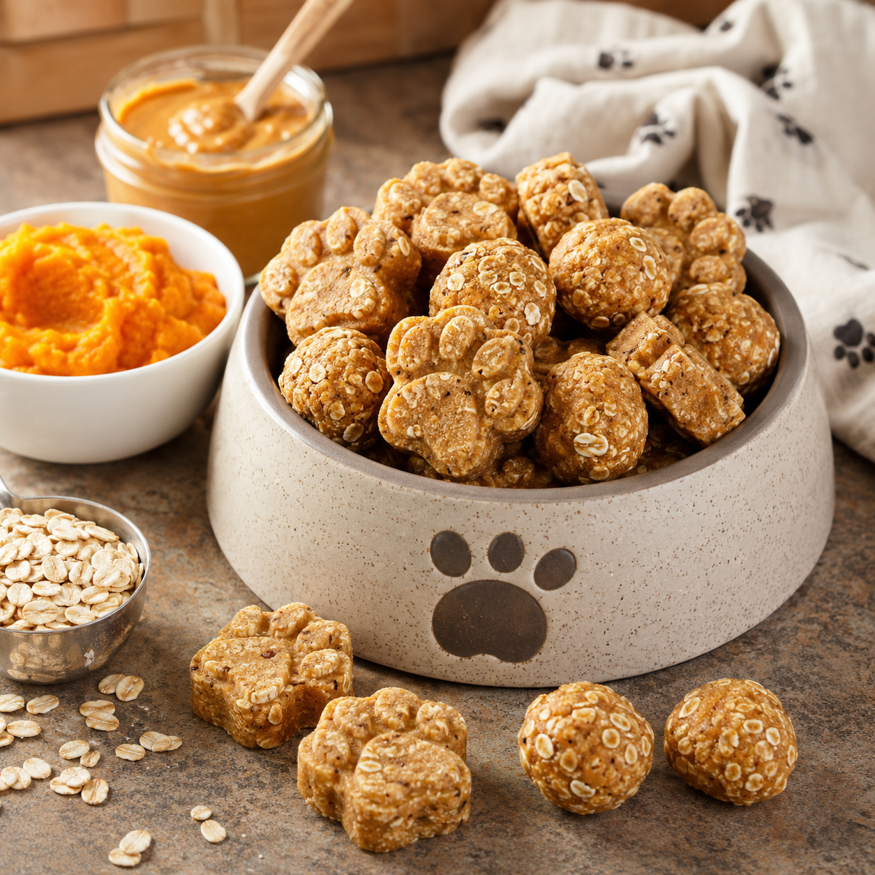 Easy No-Bake Homemade Dog Treats – Healthy &…