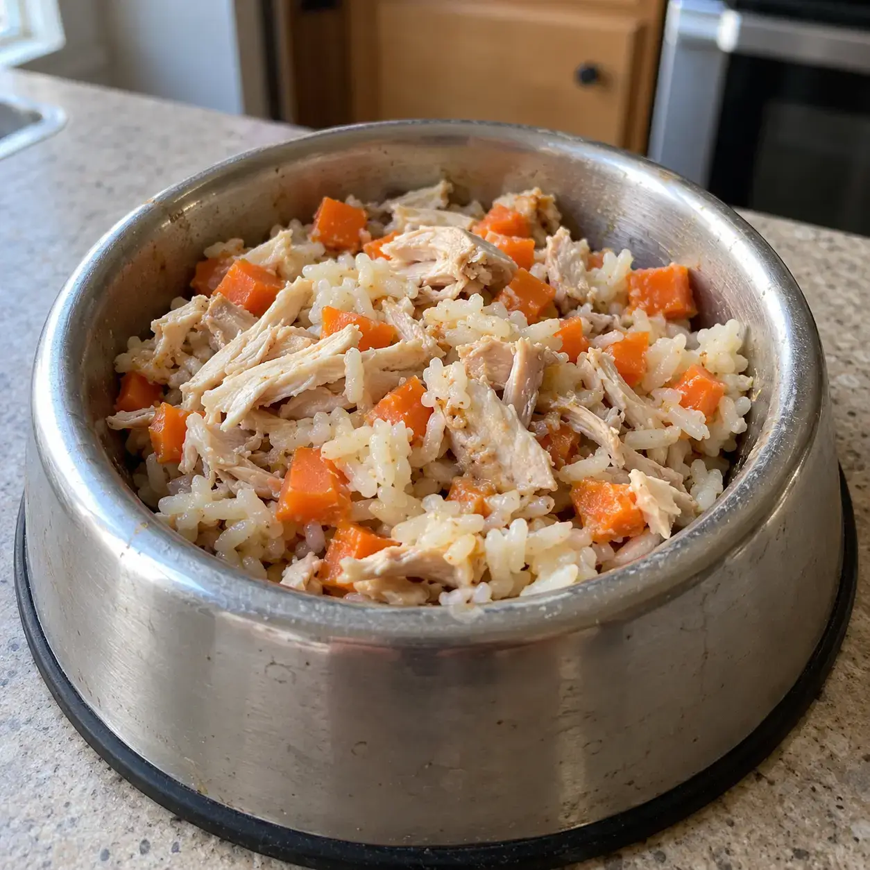 Cheap Chicken Dog Food Topper with Rice & Carrots